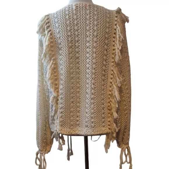 NWOT RARE See by Chloe Crochet Pullover Sweater in Cream/White Size 34 - Picture 12 of 17